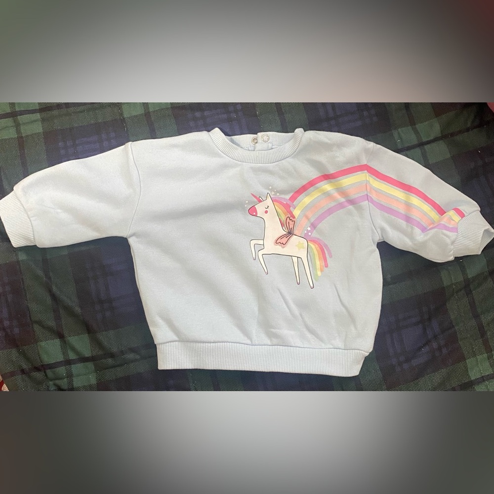 Unicorn Rainbow Kids Sweatshirt - White